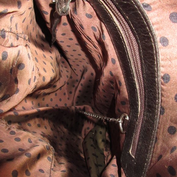 Oversized Brown COWHIDE Leather Shoulder Strap Hand Bag Purse Tote Hobo Travel - Picture 9 of 15